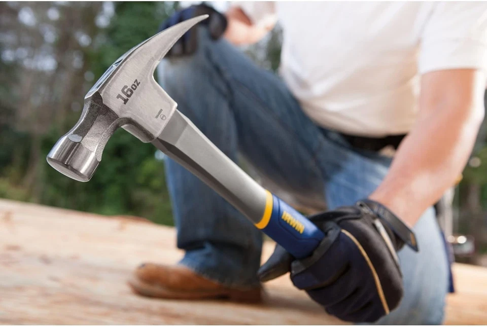 Hammer Fiberglass Handle General Purpose Claw 16 oz Durable Tool - Image 4 of 4