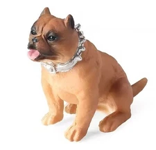 American Bully Dog Toy Action Figure Small Animal Figurine Doll Gift for Kids