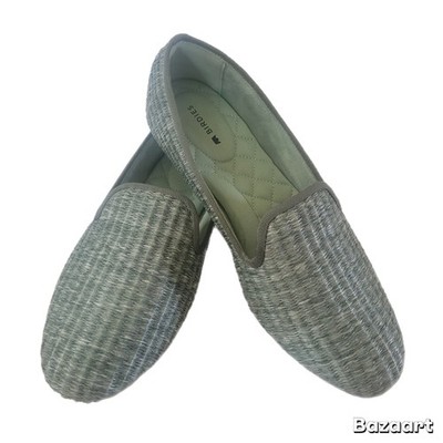 Birdies The Starling Women's Green Woven Upper Comfort Loafer Flats 7.5
