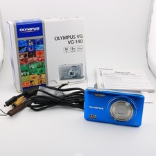 Olympus VG-140 Compact Digital Camera 14MP 5x Zoom Cleaned Tested Accessories
