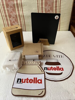 Nutella Croissant Bar Chalkboard Napkin Holder Sticker Showcase etc