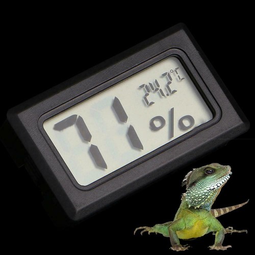 Digital Meter LCD Temperature Humidity Thermometer Hygrometer Vivarium