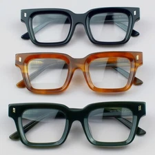 Retro Thick Acetate Eyeglasses Frame Vintage Style Men Women Classic Unisex