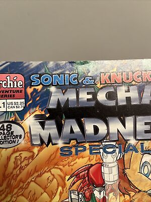 💫 SONIC & KNUCKLES MECHA MADNESS SPECIAL #1 2ND PRINT EXTREMELY RARE  Archie IDW