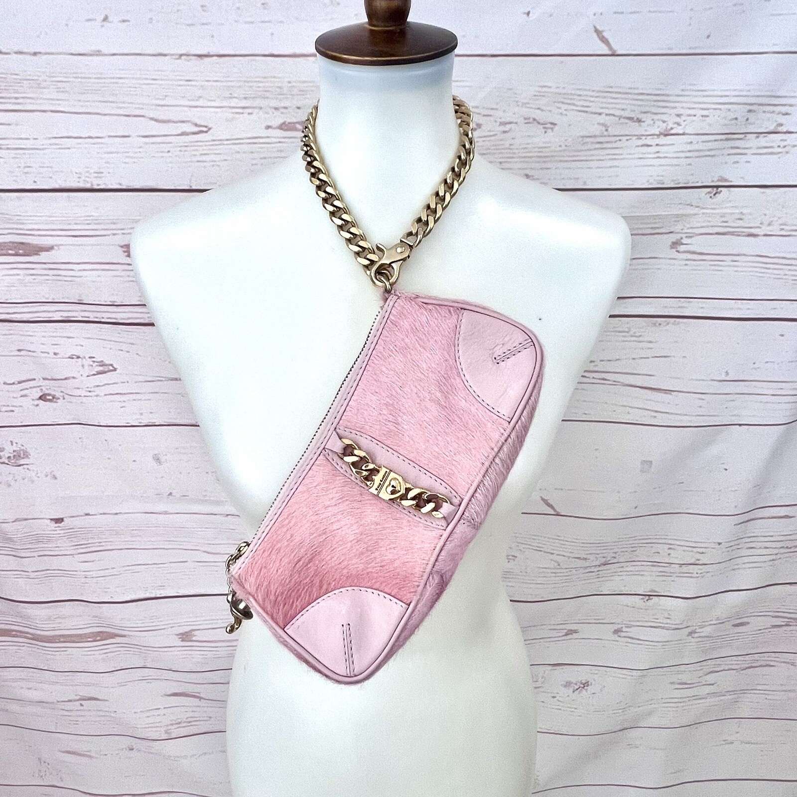 Vintage Y2K Juicy Couture Pony Calf Hair Leather … - image 3