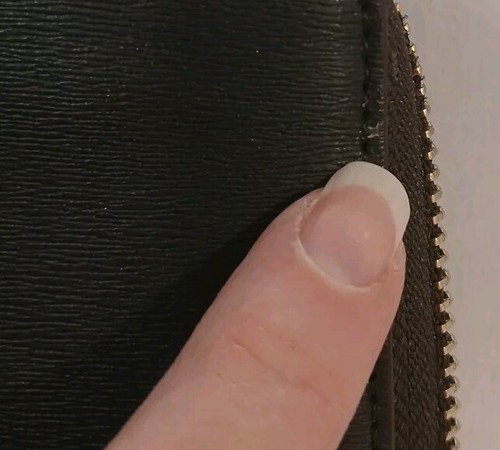 Kate Spade Morgan Geldbörse Saffiano Leder umlaufender Reißverschluss Waldgrün mit Handschlaufe - Bild 9 von 11