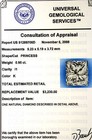 EGL certified 2ct carat New princess diamond I1 K 14k white gold earrings studs  — photo 9