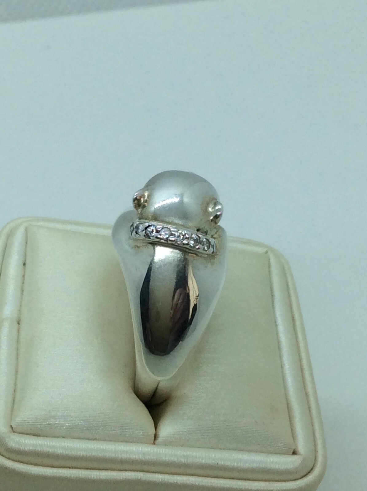 Large Monkey Dome Statement Ring. Solid Sterling … - image 5