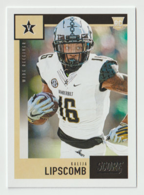2020 Score Football #434 Kalija Lipscomb RC - Vanderbilt Commodores