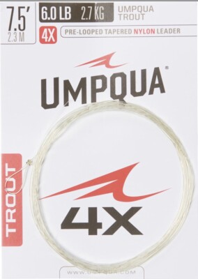 Umpqua Fly Fishing Leader 7.5  6X Trout Taper