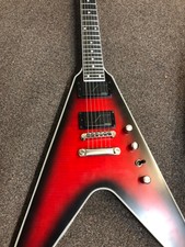 Epiphone Dave Mustaine Prophecy Flying V Figured Electric Guitar - Aged Dark Red