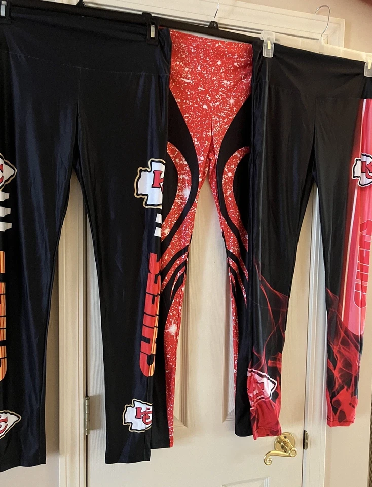 NUEVA CAMISETA KC CHIEFS KELCE #87 y 3 pares de leggings talla grande XXL 2XL 16W 18W Foto 4 de 4