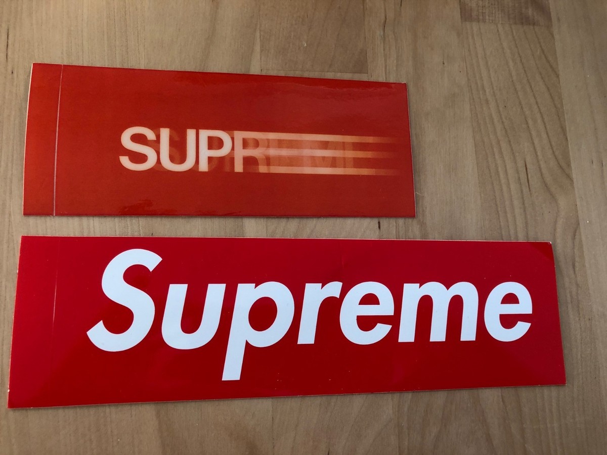 Supreme Red Motion Logo Sticker very rare 90s | eBay