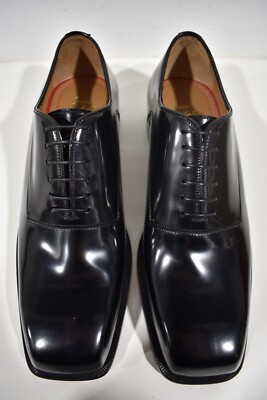 Christian Louboutin Capitano Flat Black Lace Up Tie Oxford Dress Loafer 40.5 7.5 Christian Louboutin Capitano Flat Black Lace Up Tie Oxford  main image 3