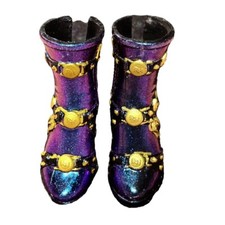 Shadow Rainbow High Ainsley Slater Doll Outfit Shoes Oil Slick Gold Buckle Boots