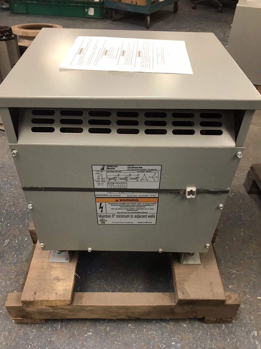 Jefferson Electric,423-6FGG-000,Isolation Transformer 20Kva 460V