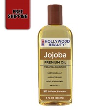  HOLLYWOOD BEAUTY Jojoba Premium Oil Hydrates  Conditions 8 fl. oz. / 236 mL