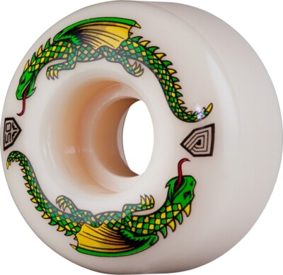 Powell Peralta Dragon Formula White 50mm 93a Skateboard Wheels