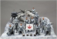 Battle of Hoth Diorama Resin Kit Star Wars 1:24 Scale Snowspeeder 10 Figures
