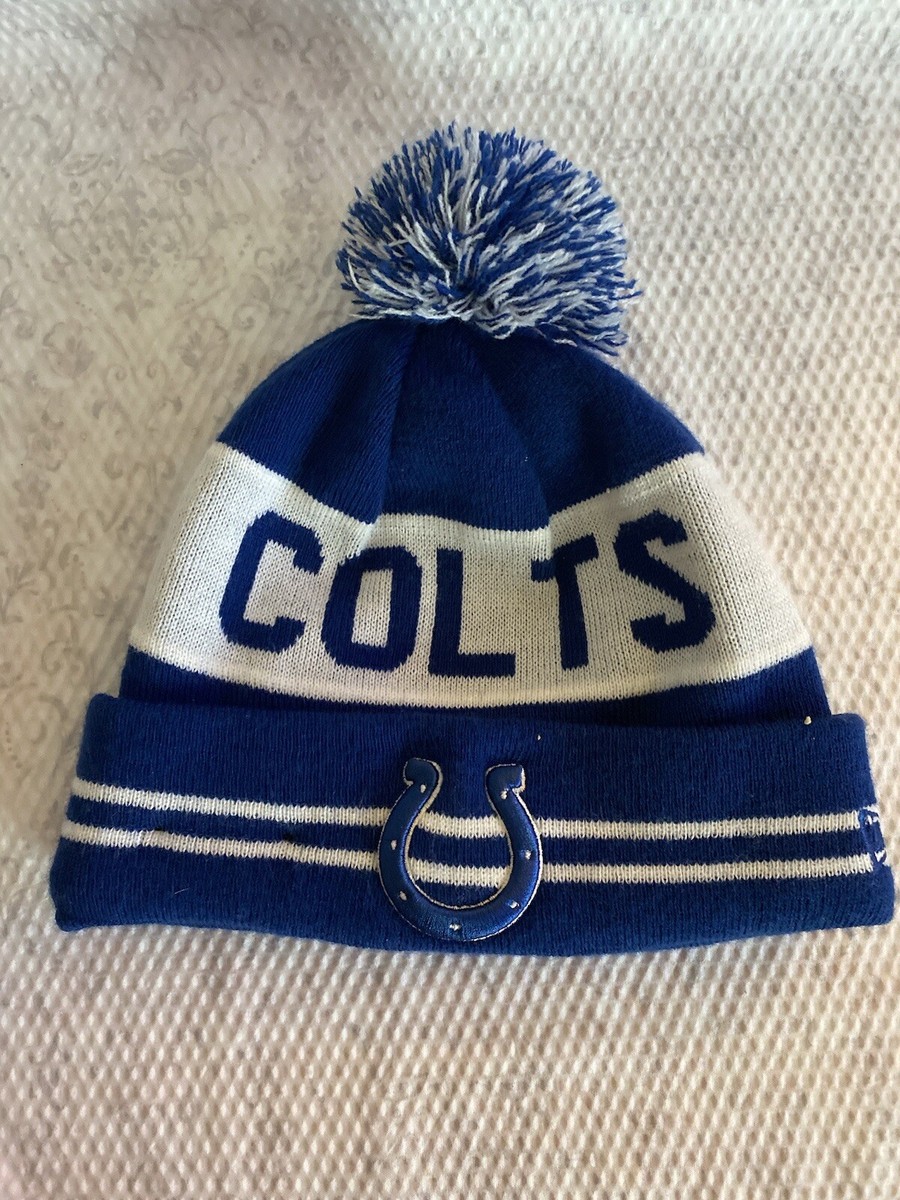 New Era Indianapolis Colts Beanie Winter Hat Pom NFL | eBay display picture 1