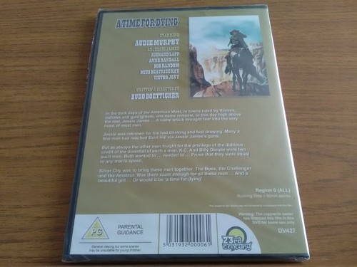 A Time For Dying DVD - Brand New & Sealed - Picture 2 of 3