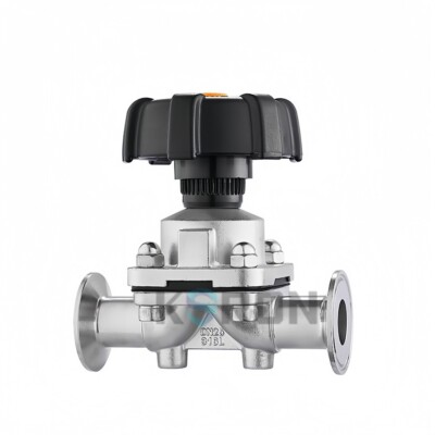 3/4'' DN20MM Sanitary Manual Tri Clamp Diaphragm Valve Food Grade Chuck SS316