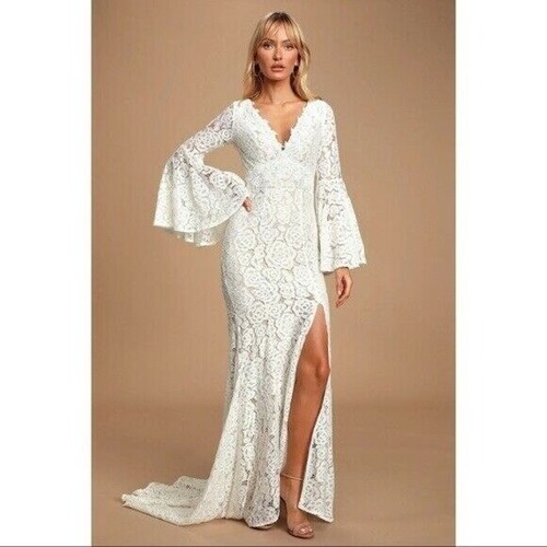 Lulu's Dress Duchess Ivory Lace Bell 