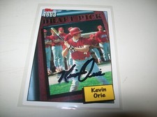 1994 TOPPS DRAFT PICK KEVIN ORIE AUTOGRAPH SIGNED AUTO #762 CHICAGO CUBS