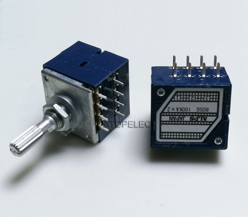 Japan ALPS RK27 Dual Unit 8pin Loudness LOG Stereo Volume Potentiometer + PCB - Picture 5 of 5