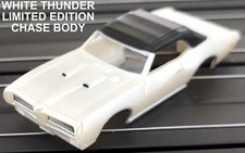 Pontiac GTO Convertible White Pearl TJet Slot Car BODY for AURORA autoworld DASH