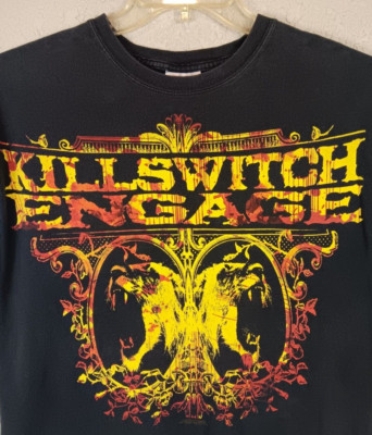Y2K Killswitch Engage T Shirt Band Concert Sz M Men Black Crewneck Graphic 2003