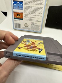 The Adventures of Rocky Bullwinkle and Friends Nintendo NES Complete Near Mint!