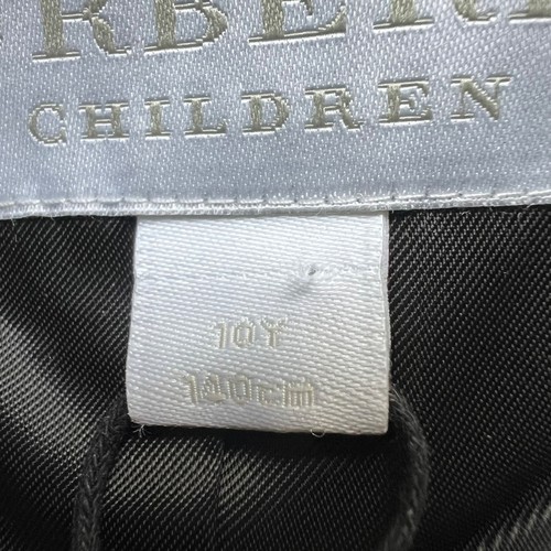 Burberry Girls 10Y NEW Red Gray Plaid Agnella Wool Blend Double-Breasted Coat - Picture 12 of 18