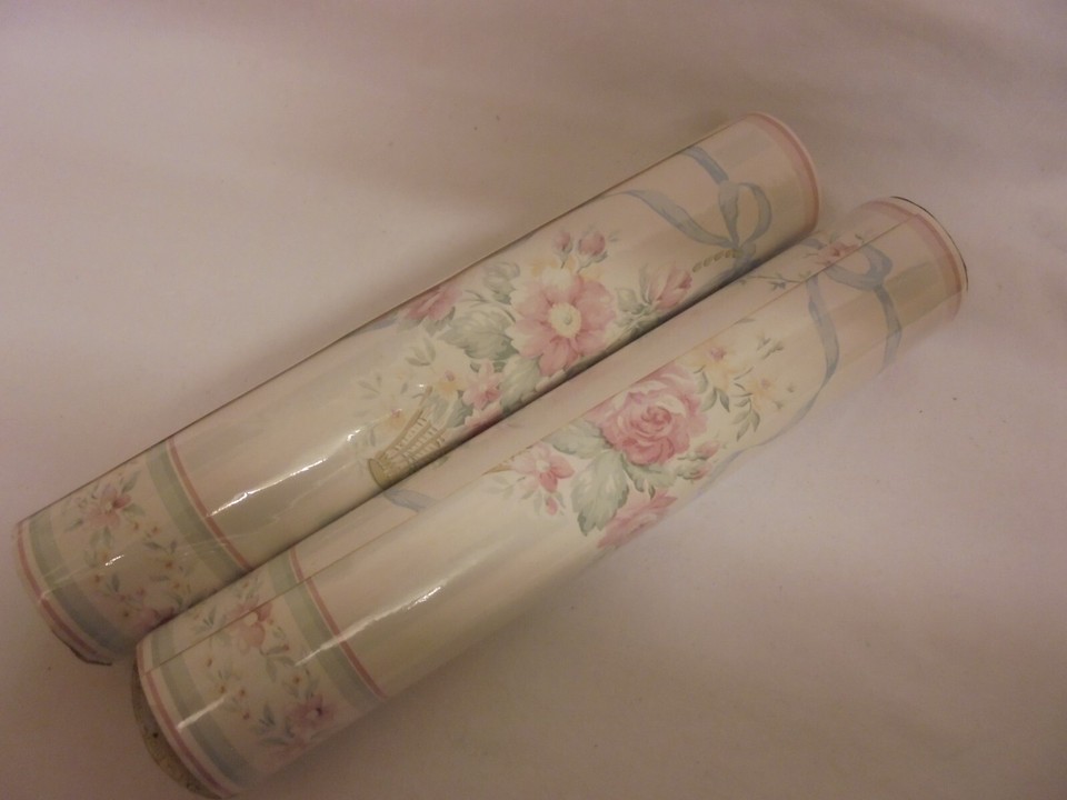 VINTAGE TWO ROLLS KINGFISHER FLORAL WALLPAPER BORDER 10 M SEALED eBay