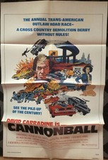 CANNONBALL 1976 ORIGINAL U.S. 1-SHEET POSTER NEAR MINT