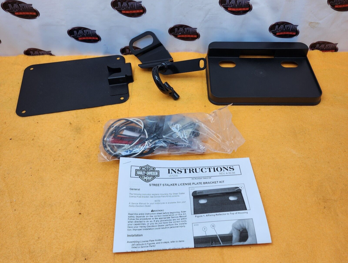 HARLEY DAVIDSON STREET STALKER LICENSE PLATE BRACKET MOUNT SUPPORT