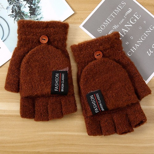 Thermal Knitted Fingerless Gloves Warm Winter Half Finger Gloves for Men Women🔥 - Picture 9 of 18