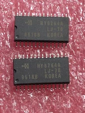 2X HYUNDAI HY6264ALJ-70 SRAM,8KX8,CMOS,SOP,28PIN