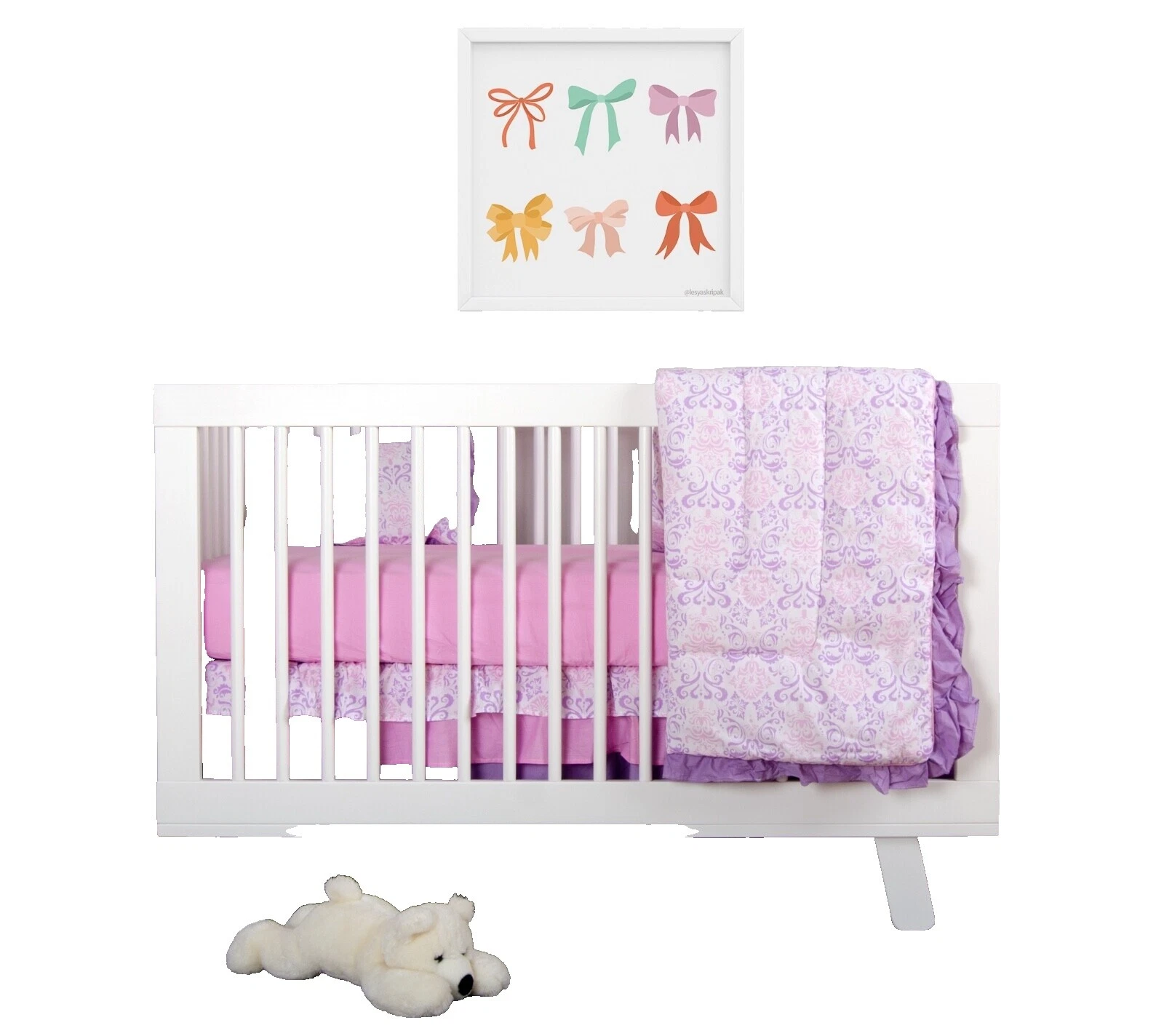 Girls' Cotton Blend Novelty Nursery Bedding Sets