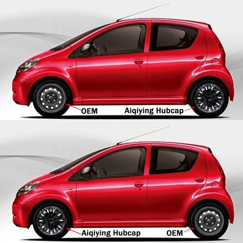 Sets of 4 easy-to-install 15-inch black wheel covers for Chevrolet Sonic - Picture 5 of 8