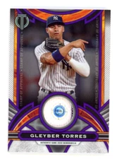 2023 Topps Tribute PURPLE STAMP OF APPROVAL RELIC #SOA-GT Gleyber Torres /50 (W)