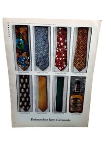 1981 Chivas Regal Father's Day Ad Ties Vintage Print Scotch Whisky