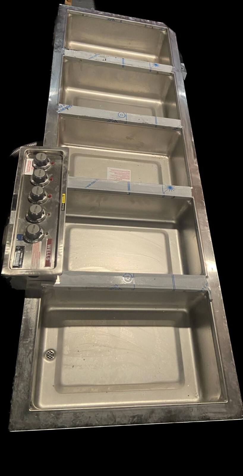 New Food warmer Wells MoD- 500 Drop In Hot Food With 5 Full Size Pan Capacity 