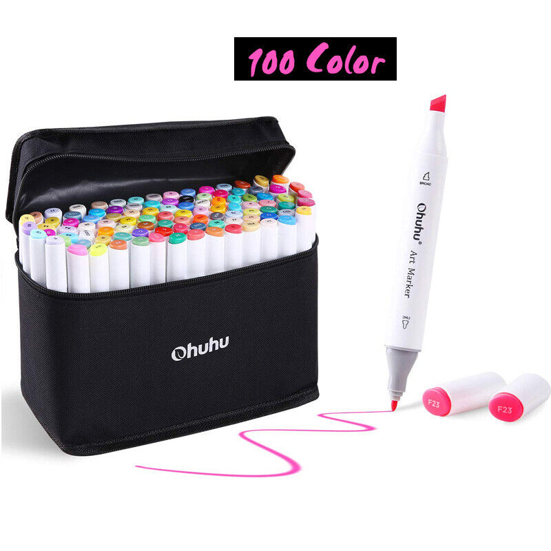 Ohuhu Markers For Adult Coloring Books 60 Colors & 12 Glitter Markers -  Yahoo Shopping