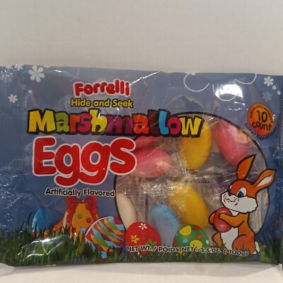 Easter Hunt Marshmallow Candy Coated Eggs Individual Wrapped 10 ct._ Egg Fillers