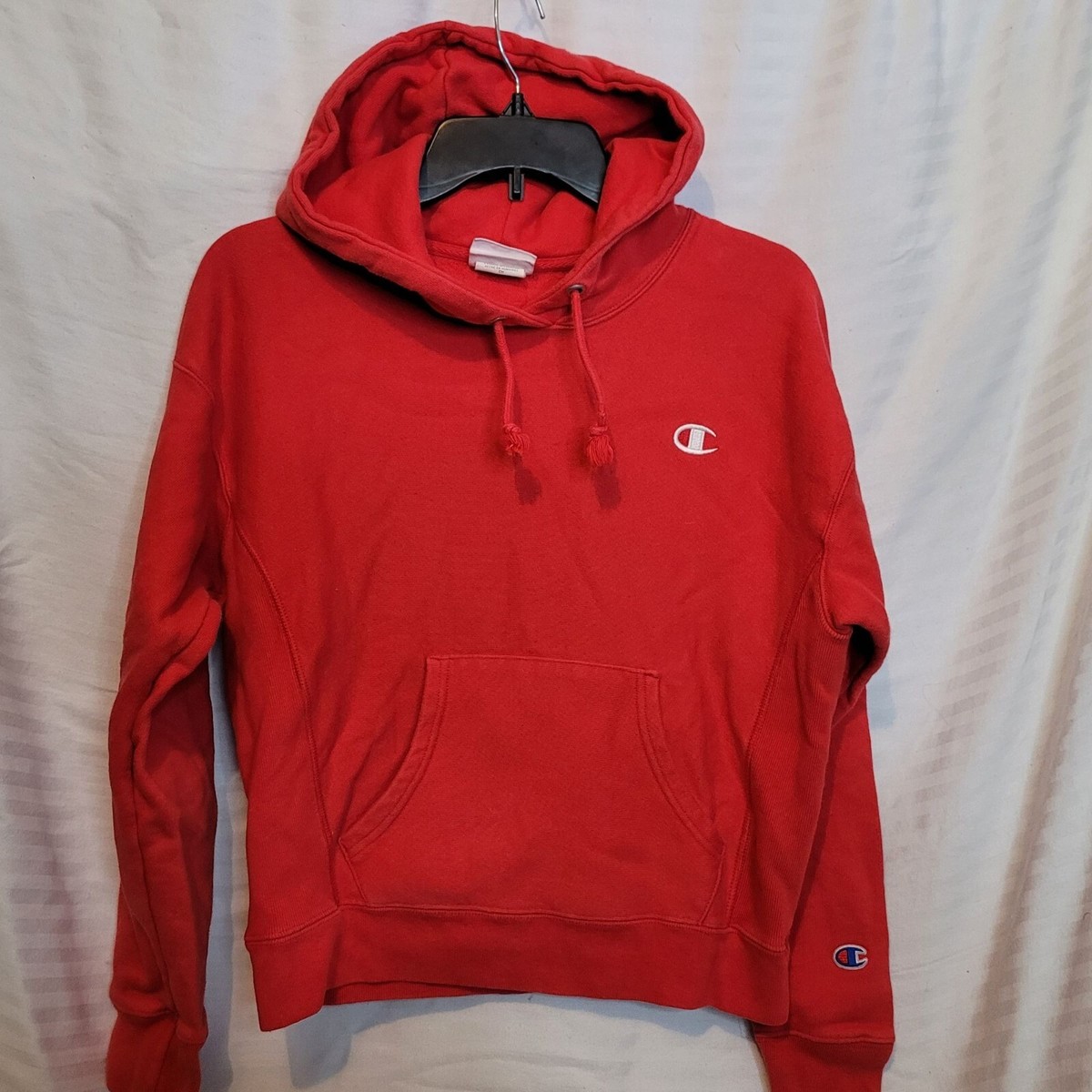 Champion Reverse Weave Red Hoodie Pullover Adult Size Small | eBay