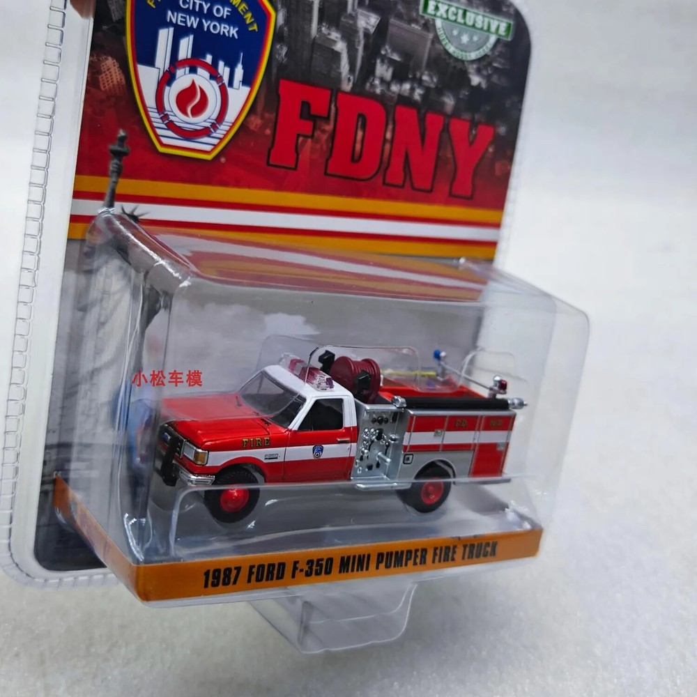 1:64 Greenlight 1987 Ford F 350 MINI PUMPER FIRE TRUCK