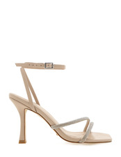 NEW IN BOX - Size AU 8 / EU 39 - Billini Reyes Nude Bridal Evening Strappy Heels