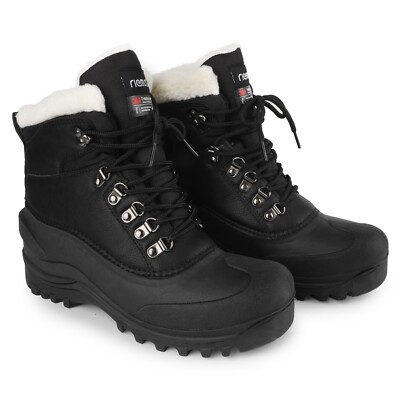 riemot Mens Womens Snow Ankle Boots Waterproof Thermal Ski