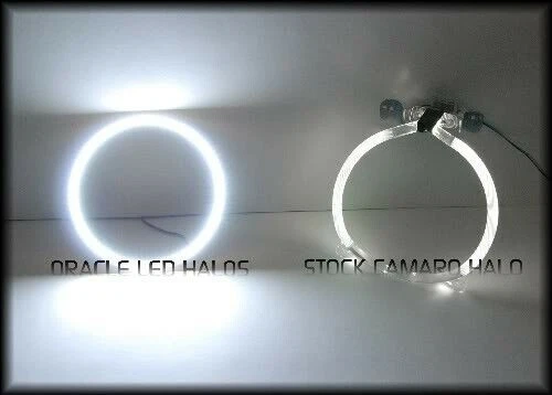 2010-2013 CHEVY CAMARO RS Weiß Plasma Halo Scheinwerfer Licht Kit 2 Ringe ORACLE - Bild 3 von 4